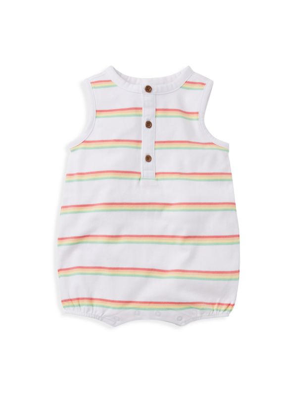 Janie and Jack Baby Girl's Striped Bubble Romper